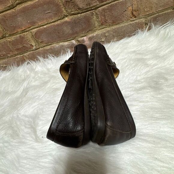 Coach Womens Fredrica Brown Leather Loafers Size 8.5 - Picture 6 of 11